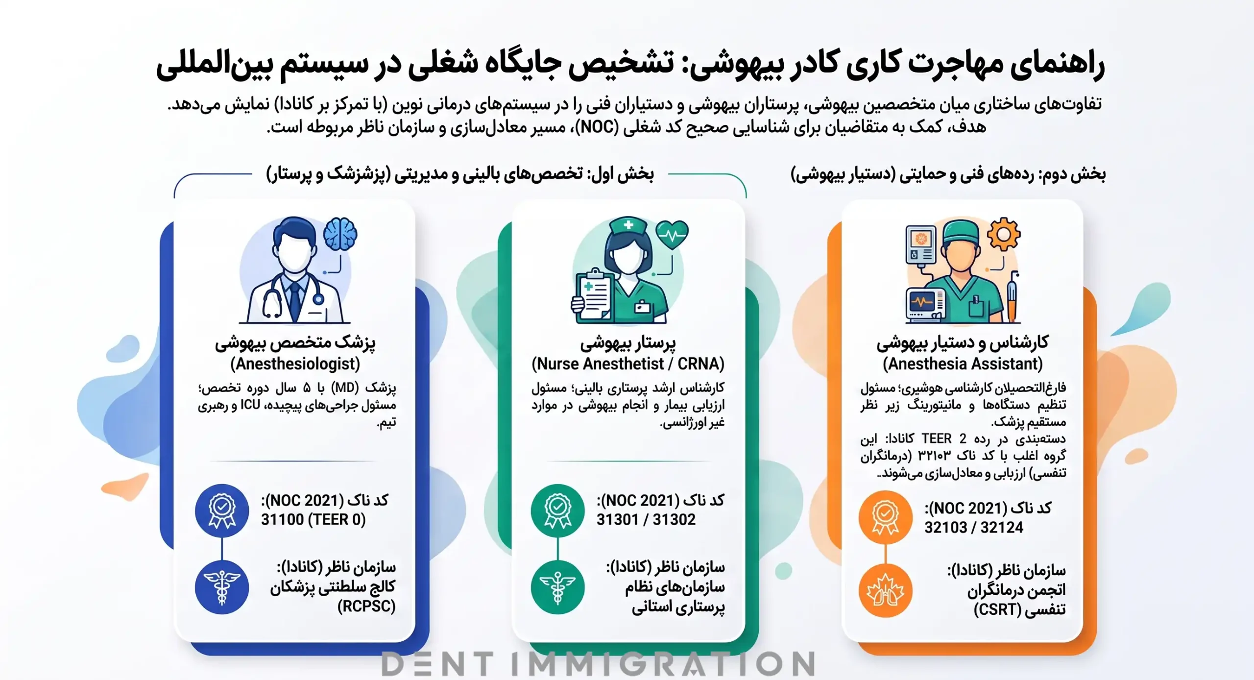 تفاوت متخصص، کارشناس و پرستار بیهوشی در مهاجرت کاری